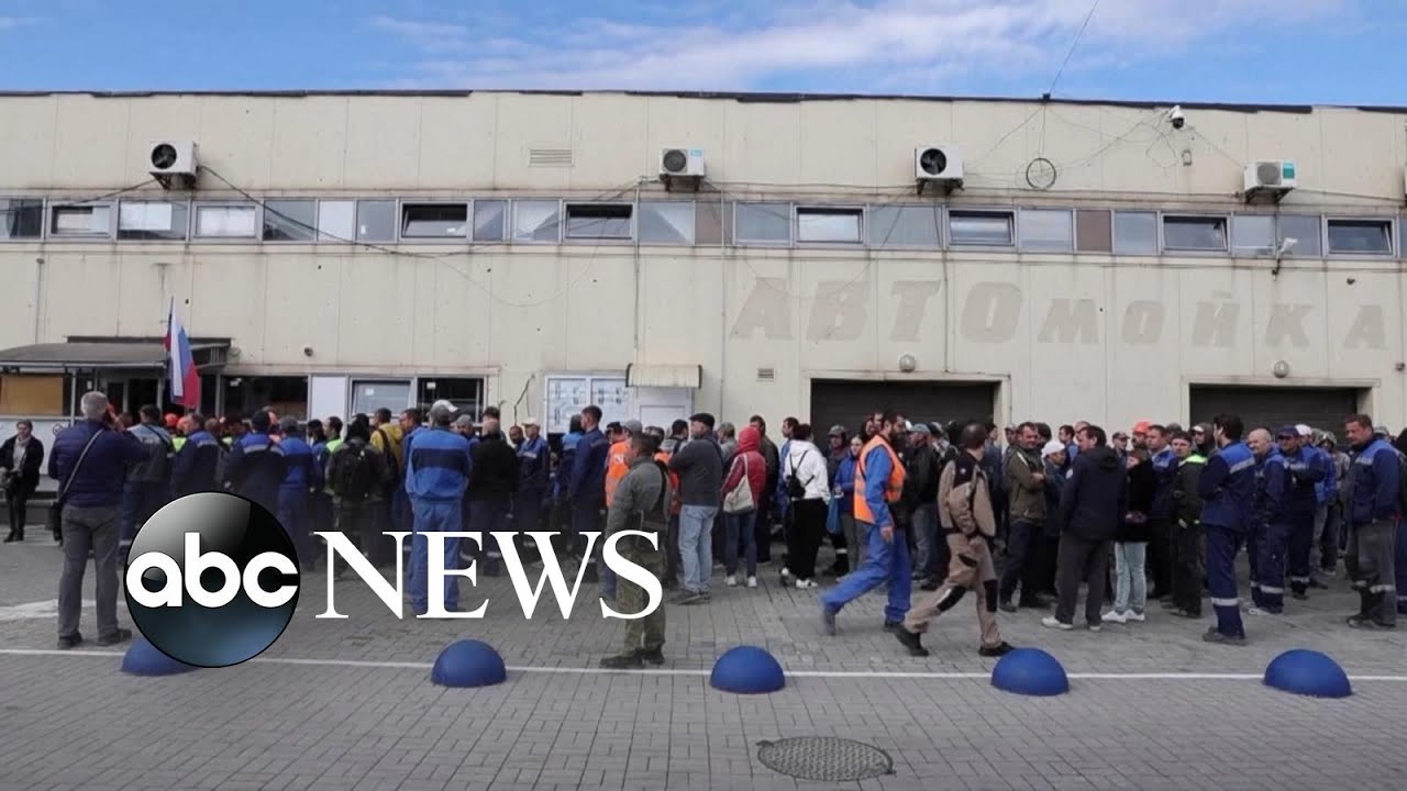 Growing clashes between police and protesters in Russia amid new war draft | ABCNL