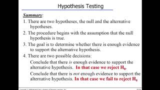 Lecture 12 - Introduction to Hypotheses Testing
