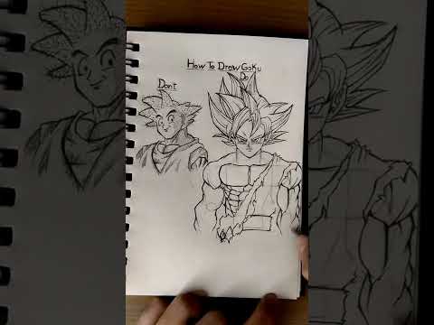 How to draw goku ultra instinct really easy drawing tutorial – Artofit