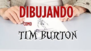 Cómo ser creativo con pocos trazos | Tutorial Acuarela | DIBUJANDO COMO TIM BURTON |Juan Linares