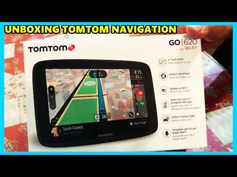 TOMTOM GO 620 WITH WI FI NAVIGATION FOR THE CAR UNBOXING