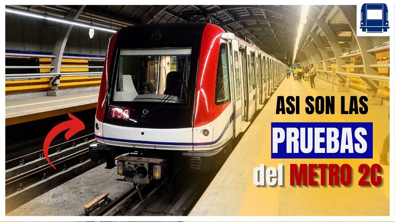 Así son Las PRUEBAS del METRO 2C a Los Alcarrizos!!