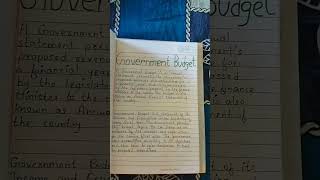 Economics Project on Government Budget Class 12 for full video link is in the description box.