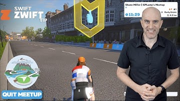 Swift Zwift Tip: Creating and Quitting Meetups to Ride Any Route // Route Achievement Badge Tips