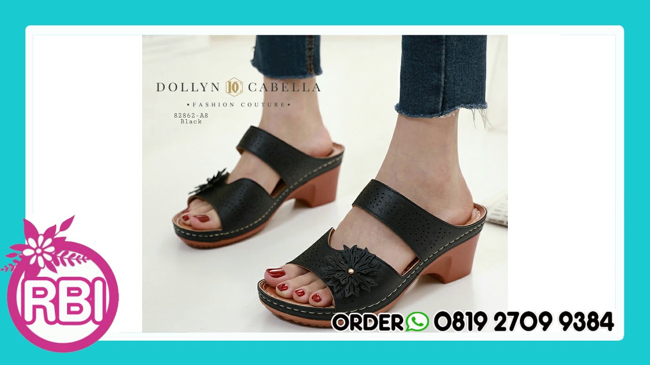  MODEL  SANDAL  SELOP  WANITA TERBARU  REVIEW SANDAL  DOLLYN 