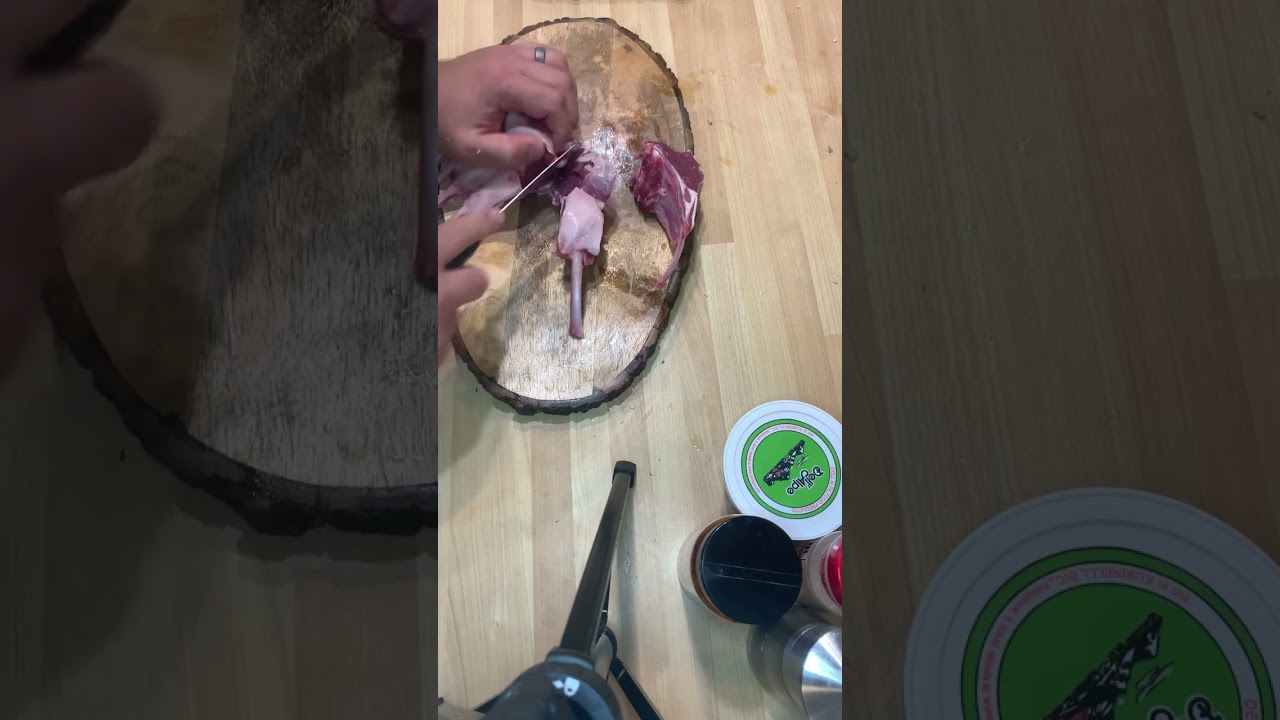 Rack of lamb spaghetti