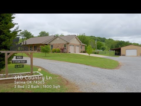 610 Country Ln, Salina, OK home video tour