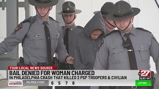 Bail denied for woman in crash that killed troopers, man