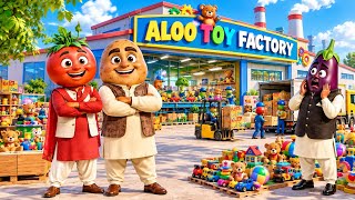 Ghareeb Aalo Aur Tamatar Ki Khilona Factory | Urdu Cartoon Story | Moral Kahani 2026
