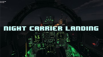 First Case III Recovery (night landing) with the Hornet in DCS