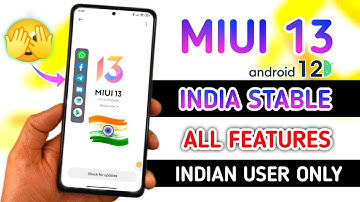 OFFICIAL - MIUI 13 INDIA FIRST STABLE UPDATE RELEASED | MIUI 13 INDIA  UPDATE FIRST LOOK & FEATURES