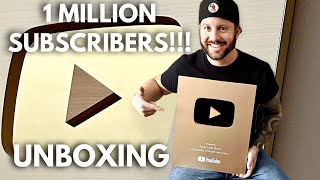 1 Million Subscribers Gold Play Button Award Unboxing #Youtubecreatorawards