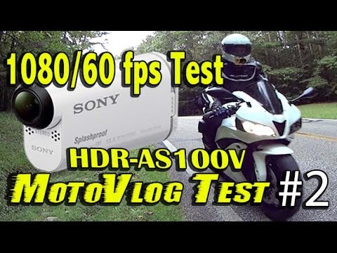 Part 2 Sony HDR-AS100V REVIEW -1080/60fps vs GoPro vs Sony HDR-AS15 TEST MotoVlog