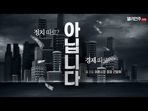 국민 삶이 더 이상 악화되지 않도록 각별히 노력해 주시길 부탁드립니다ㅣ더불어민주당 <strong>외환시장</strong> 점검 간담회