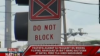 Paggamit ng wikang Filipino, nakasaad sa iba't ibang kautusan at batas, pero tila hindi nasusunod