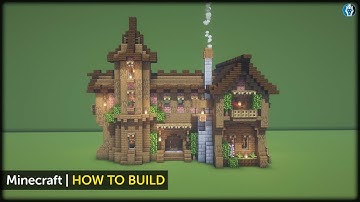 Minecraft How to Build a Medieval Merchant Guild Tutorial
