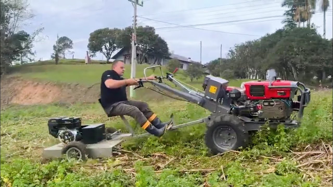 Unique walk-behind tractors from different countries of the world, video selection