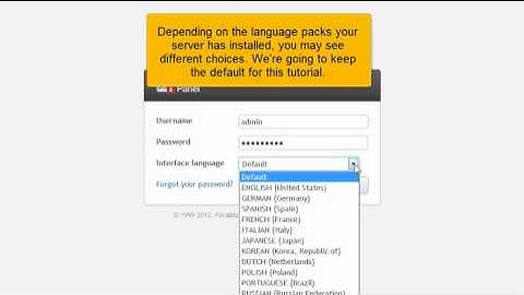 Plesk End User Login Instructions