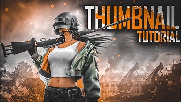 How to make a gaming thumbnail on android using pscc and Lightroom || gaming thumbnail tutorial