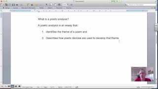 Using a TPCASTT to Write a Poetic Analysis