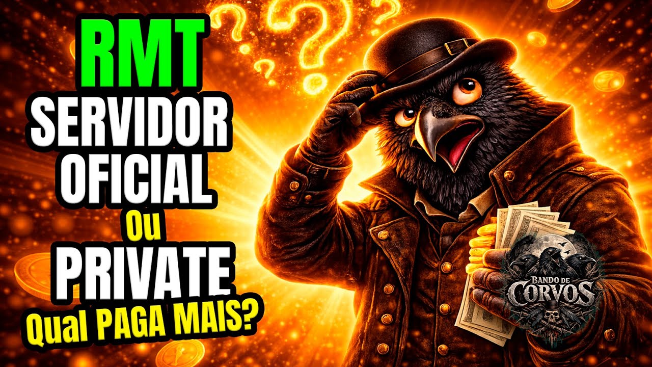 RMT em Jogos Oficiais ou em Jogos Privates? Qual Paga Mais? Dinheiro com Joguinhos RMT