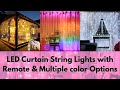 Decorative LED Curtain Lights USB Powered with Remote