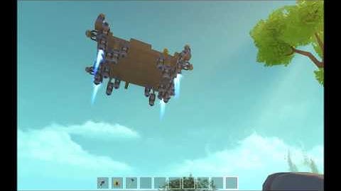 Scrap Mechanic gyro flying machine