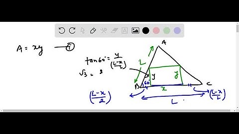 Find the dimensions of the rectangle of largest area that can be inscribed in an equilateral triang…