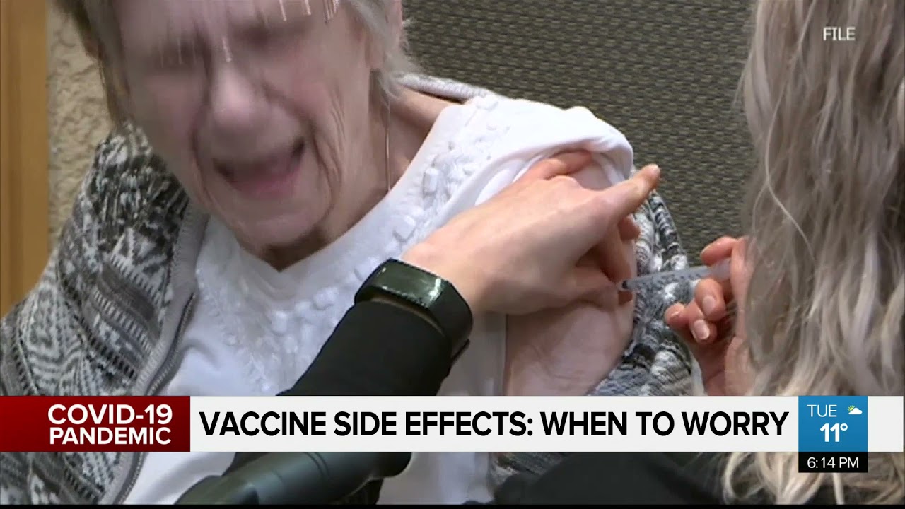 When do you need to worry about vaccine side effects?