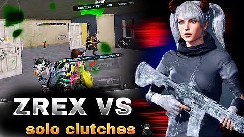 ZREX Most Intense Clutches 🔥Fastest 1v4 in Conqueror Lobby Intense Solo vs Squad Gameplay | BGMI