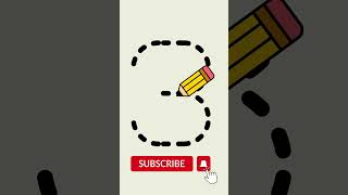 Tracing Numbers | How to write 3 | KidLitLearning