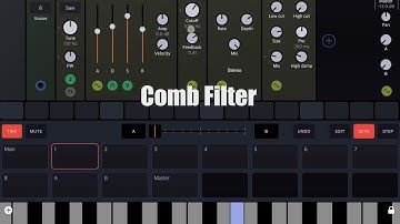 BeepStreet Drambo - Tutorial: Exploring the groovebox Part 20, Comb Filter