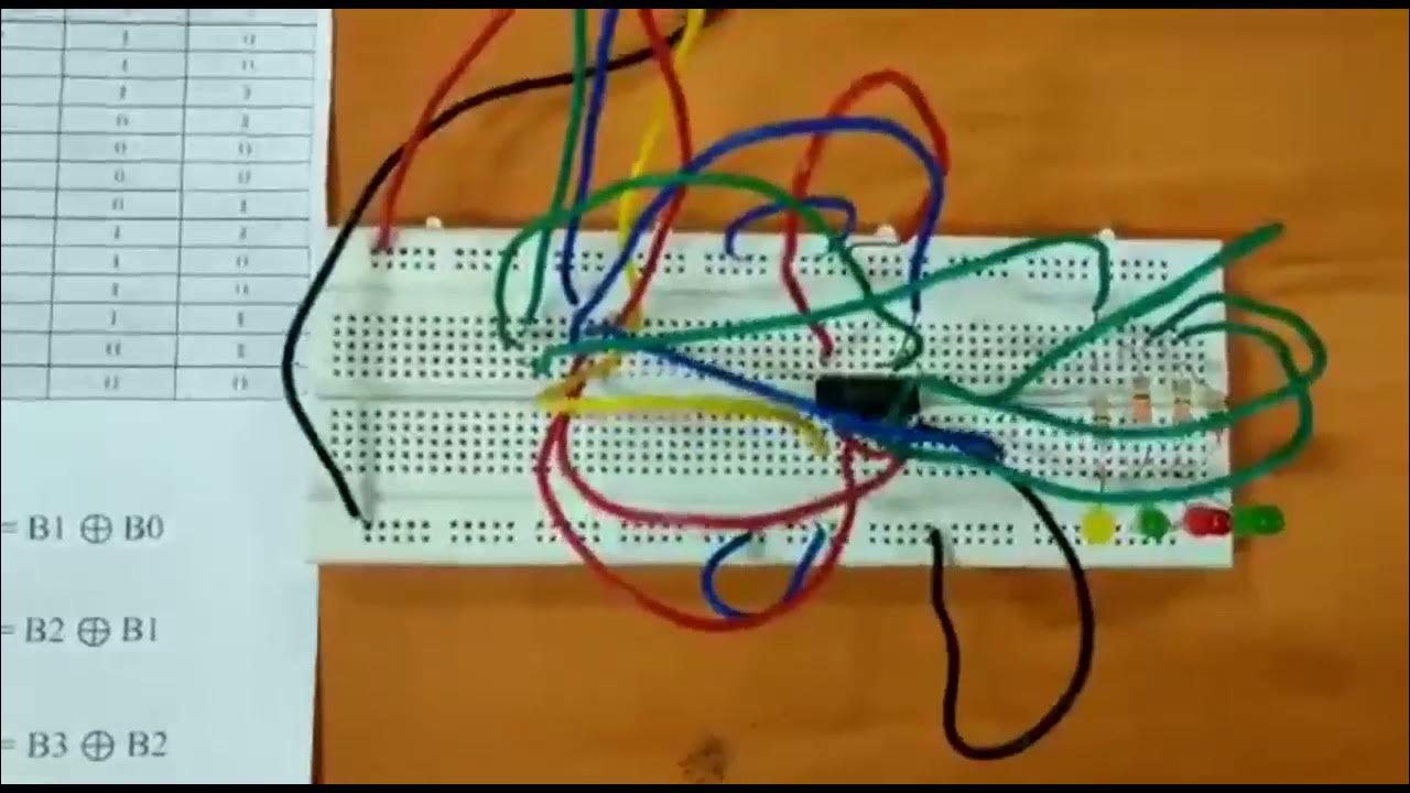 Implementation of Digital CircuitBinary to Gray code converter YouTube