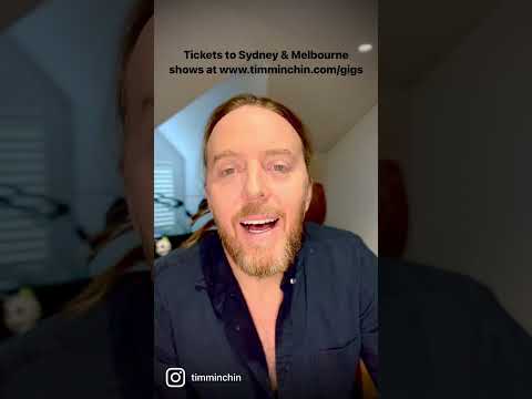 Still a few tickets for Sydney and Melbourne gigs. Go to timminchin.com/gigs.