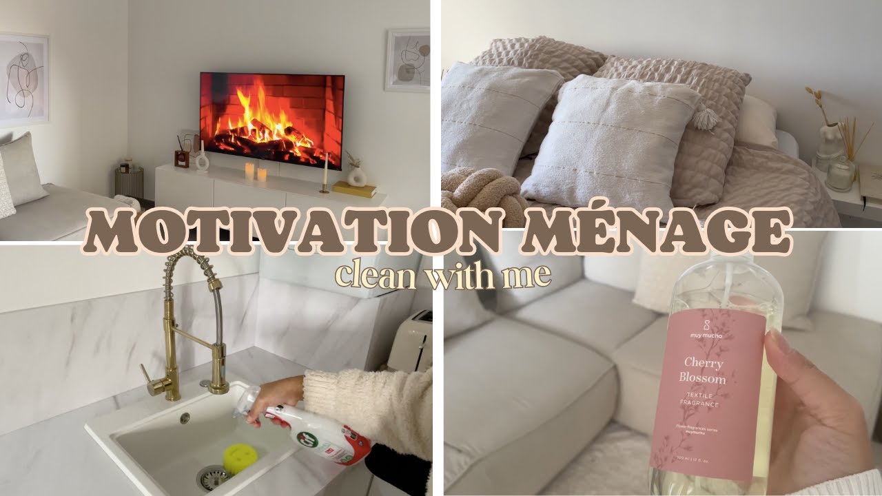 MOTIVATION MÉNAGE  l NETTOYAGE INTENSE DE TOUT L'APPARTEMENT