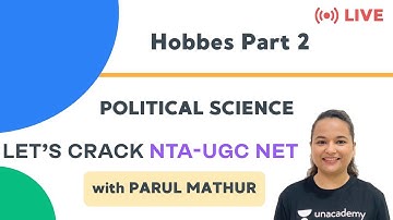 Hobbes part 2 | Political Science Paper 2 |  NTA-UGC NET | Parul Mathur