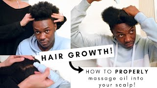 HOW TO: Properly Massage Oils into Scalp for Hair Growth!