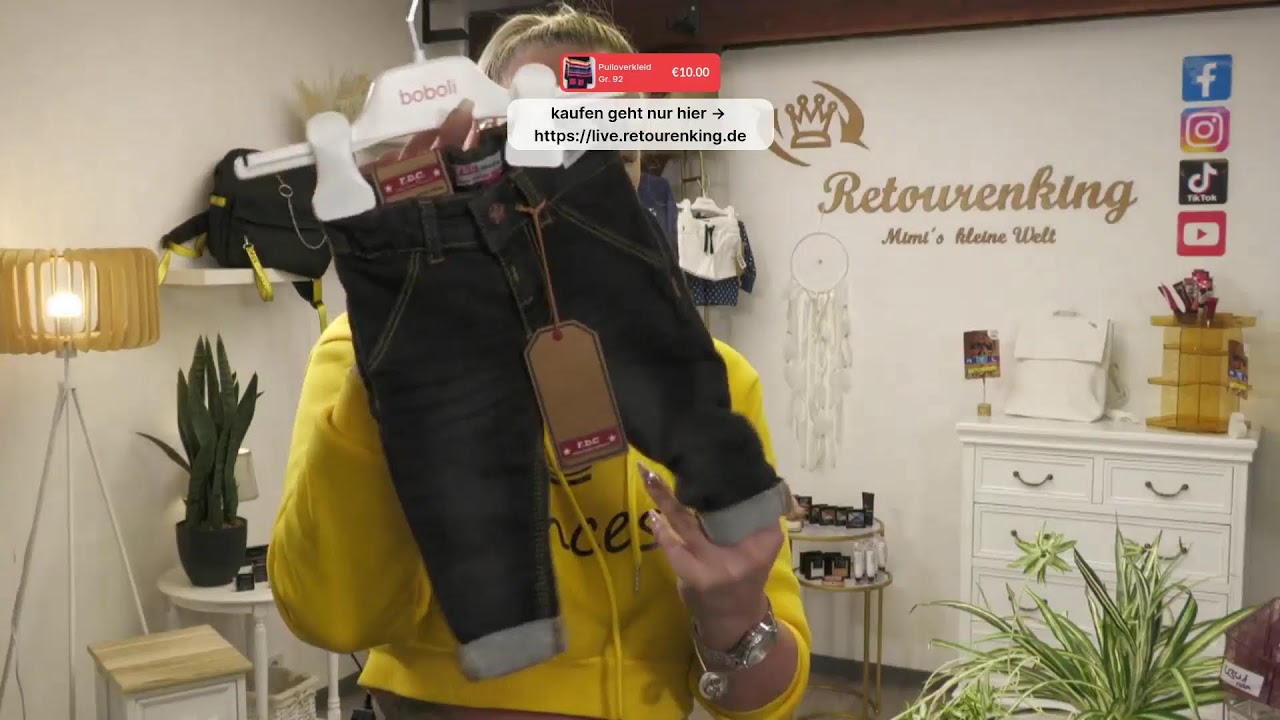 Retourenking Live Shopping YouTube