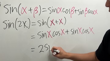Proving the double angle formula for sin(2x)