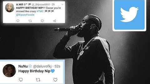 Twitter Reacts To Nipsey Hussle
