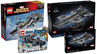 All LEGO Helicarriers Sets ever made so far Compilation Collection Speed Build