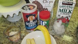 Oatmeal and Peanut Butter Smoothie