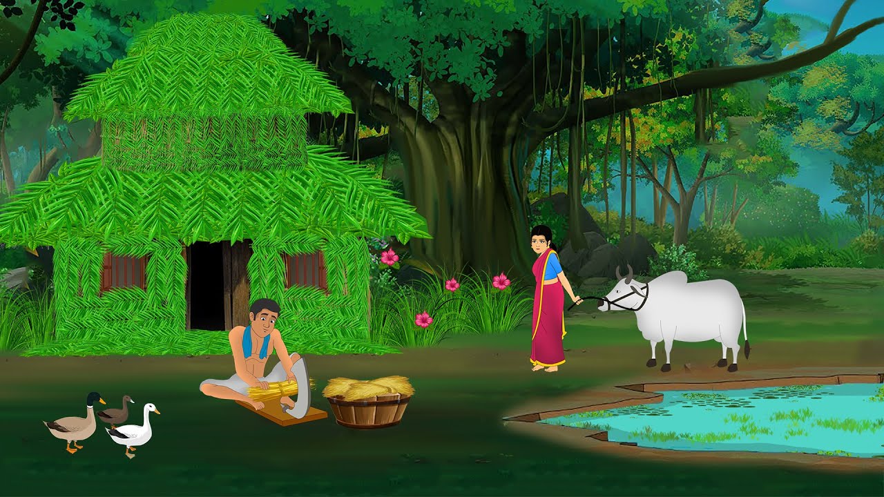 सौतेली बेटी का दो मंजिला पत्तों का घर | Hindi Story | Hindi Kahaniya | Moral Stories | cartoon story