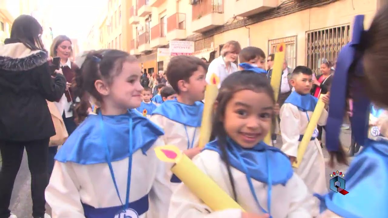 Fe, ternura y tradición desde el Colegio San Francisco Javier. Procesión infantil Semana Santa