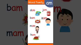 Word family -am / CVC words / practice reading #shorts#cvcwords #phonics #wordfamily am