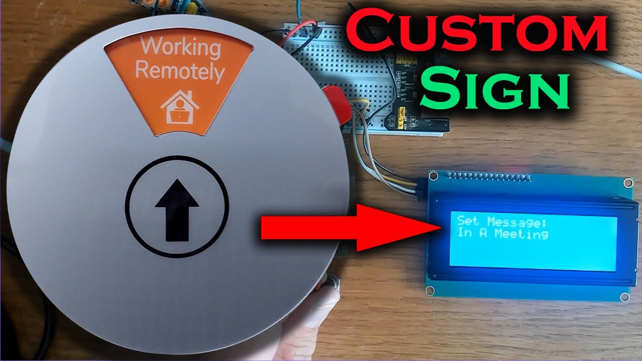 Make a Motion Activated Custom Office Door Sign with Arduino – Beginner ...