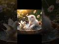 Kittens, sadly, learn the cycle of life. #aicat #catvideos #cutecat #shorts #bonds