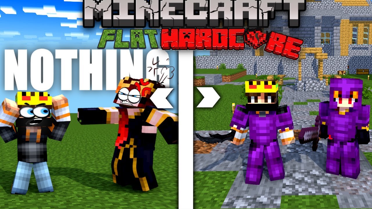 I Survived 100 Days in a Super Flat World | MINECRAFT Hardcore World Challenge