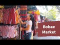 Bobae Market tour we got to see the  boat and train closing very close up[4K]