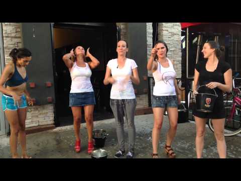 Rivalry Sports Bar LA Ice Bucket Challenge Using Beer